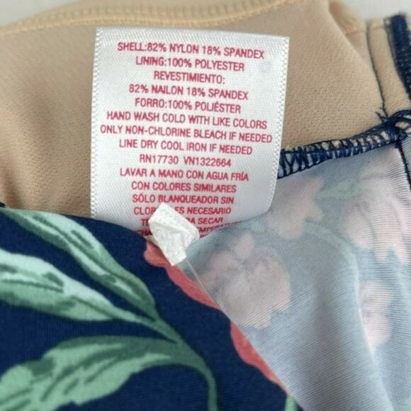 𝅺Isabel Maternity by Ingrid Floral Print Peephole Tankini Top Size L - Picture 7 of 7